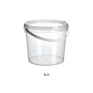 Ведро пищевое с крышкой, 5 л, SKU 05030019