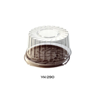 Упаковка для торта УК-290, дно коричневое, крышка прозрачная, SKU 05030167