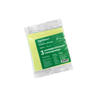 Салфетки губчатые "OptiLine", 15*15 cм, 3 шт.